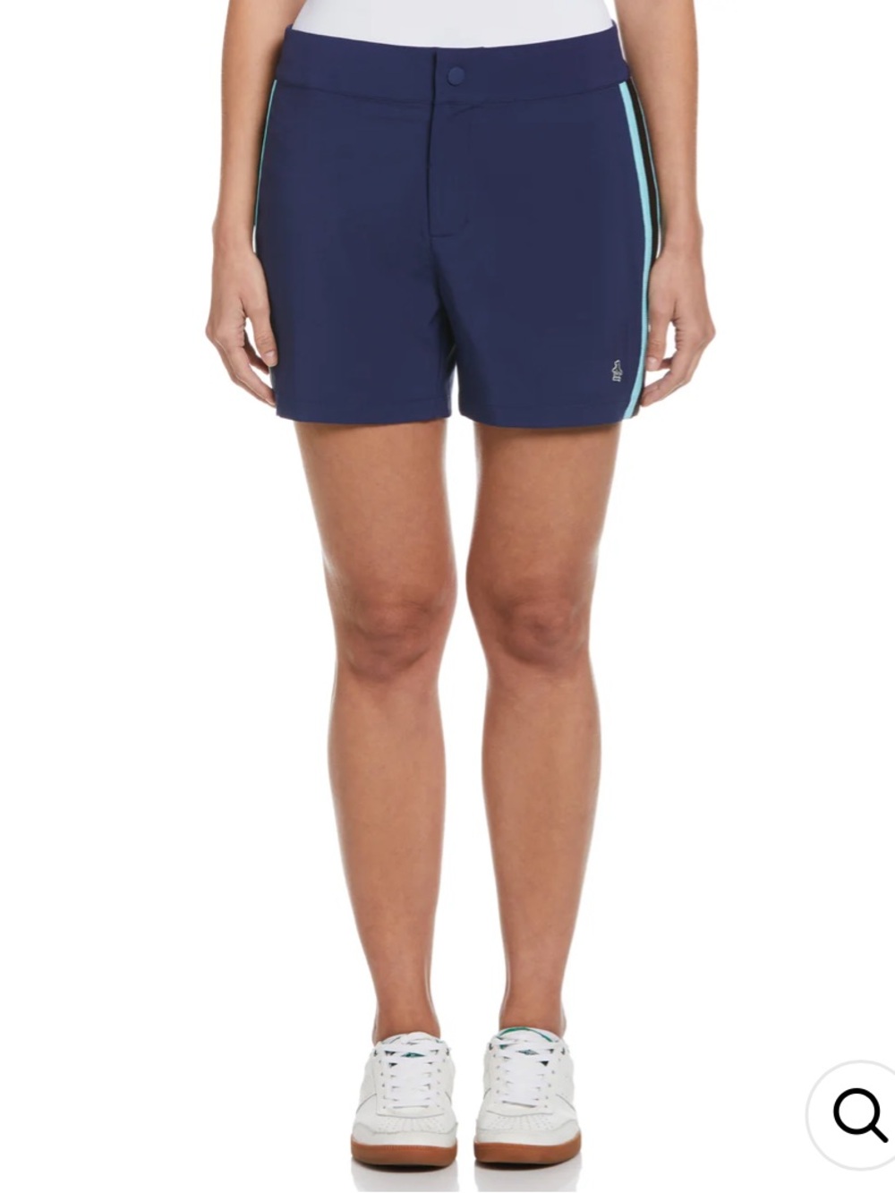 🆕 Penguin by Munsinger WOMEN'S 💙 4.5" SIDE SNAP GOLF SHORT - 14